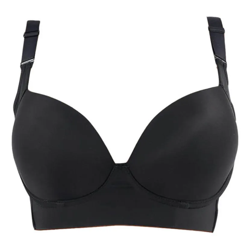 Bra Push Up untuk wanita korset atas Bustier Bra kawat bawah empuk Tambah satu cangkir