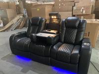 Modernes Italienisches Luxus-Ledersofa-Set mit Elektrischer Liegefunktion 3-2-1 für Wohnzimmer-Couch-Möbel