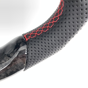 Volante Personalizado de Fibra de Carbono Forjado con LED y Cuero Perforado para Chevy <span class=keywords><strong>Camaro</strong></span> <span class=keywords><strong>ZL1</strong></span> 2016-2021 - Product Image 4