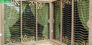 Ventana de Hierro Forjado con Marco Estilo Francés, Diseño Vertical de Acero, Aislamiento Térmico, en Blanco y Negro, Compatible con Proyectos 2D y 3D - Product Image 4