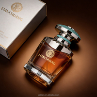Flacon de parfum en verre épais de qualité supérieure 50 ml 100 ml, logo personnalisable, couleur au choix, avec boîte cadeau pour les marques de parfums haut de gamme
