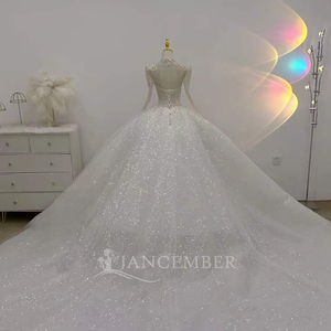 Magnifiques robes de mariée scintillantes, style princesse, robe de bal, taille plus, robes de mariée personnalisées Lsjj76 - Product Image 6