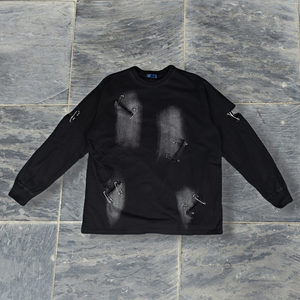 Servicio OEM, Sudadera de Diseño de Moda para Hombre, Cuello Redondo, Lavada, Desgastada, Estilo Vintage, Ropa Urbana para Hombre - Product Image 3