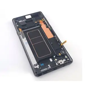 LCD ponsel ENGOLA, LCD ponsel + LCD sentuh + bingkai perakitan untuk Samsung Galaxy Note 9 rakitan penuh tampilan layar sentuh LCD pengganti