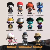 Grosir Figurine Tengkorak Seri Bio Block MR.BONE JUNIOR 2 Asli Blind Box Mainan Trendi Hiasan Meja Hadiah untuk Pria
