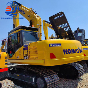 Excavatrice sur chenilles Komatsu PC160-7 d'occasion, haute efficacité, d'origine japonaise, modèle 2024, 16 tonnes, moteur Cummins, capacité de la benne de 0,65 m³, testée - Product Image 2