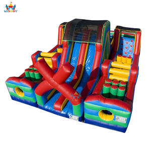 Alquiler de Pista de Obstáculos Inflable Extreme Rush WINWAY - Material de PVC, Tamaño 12x8x4m, Garantía de 3 Años, Capacidad para 20 Personas - Product Image 4