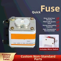 Fusible de CC de Acción Rápida y Bajo Voltaje 630A 800A para Horno de Inducción, Certificado CCC
