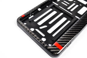 Personalizado Europa plástico fibra de carbono cromo auto matrícula marco titular placa de matrícula de <span class=keywords><strong>coche</strong></span> - Product Image 5
