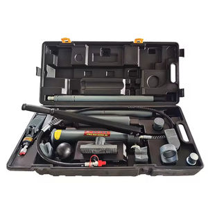 Kit de réparation de carrosserie automobile hydraulique de 4 tonnes avec vérin hydraulique, mallette de transport en plastique soufflé et jauge - Product Image 6