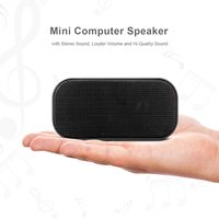 Altavoz USB Portátil Mini con Cable, 3W, Woofer de 2 Pulgadas, Audio Bidireccional, Interfaz de 3.5mm, 2.0 Canales, 60Hz-23KHz, Compatible con Micrófono