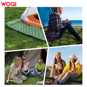 WOQI Grueso <span class=keywords><strong>ultra</strong></span> ligero portátil TPU Camping inflable almohadilla para dormir con almohada y bomba integrada - Product Image 6