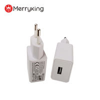 Charger USB 5V 2A Kompak Colokan EU Laris Manis Charger Perjalanan Merryking 10W