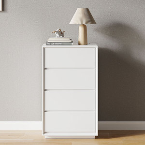 Commode étroite et profonde de style nordique gris bon marché, élégante, pour vêtements, chambre à coucher - Product Image 5