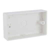 Boîte de jonction carrée en PVC à bas prix, vente en gros d'usine, boîte de sortie, taille extérieure, boîte à câbles