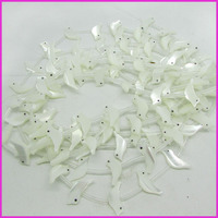 SP4095 Perles de charme en nacre blanche MOP Shell Pigeon Colombe Oiseau Animal