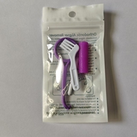 Kit de trois pièces pour gel orthodontique avec petit applicateur et protection gingivale invisible Modèle 20251107 Fabriqué en CN/GUA