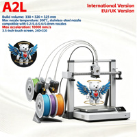 Imprimante 3D FDM Maker A2L en bambou, nouvelle version internationale débloquée UE/Royaume-Uni, haute précision, connexion Wi-Fi via application, pour prototypage, loisirs et atelier