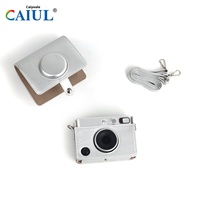 Mini EVO rétro sac photo en cuir PU étui rigide de protection pour photographie numérique voyage extérieur argent blanc caméra boîte