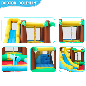 Doctor Dolphin Nouveau Design Water Bouncy House Avec Toboggan Combo Climb Gonflable Bounce Castles Water Jumping Bounce House - Product Image 4
