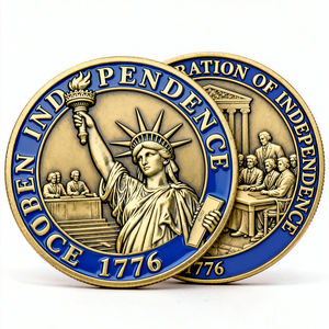 Moneda Conmemorativa Personalizada <span class=keywords><strong>de</strong></span> Latón Grabada con Láser, Chapada y Esmaltada en Oro y Plata, para Juegos y Recuerdos - Product Image 1