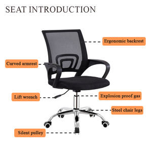 China Silla de oficina de malla giratoria de oficina de <span class=keywords><strong>ofertas</strong></span> por tiempo limitado para sala de reuniones Fabricantes - Product Image 6