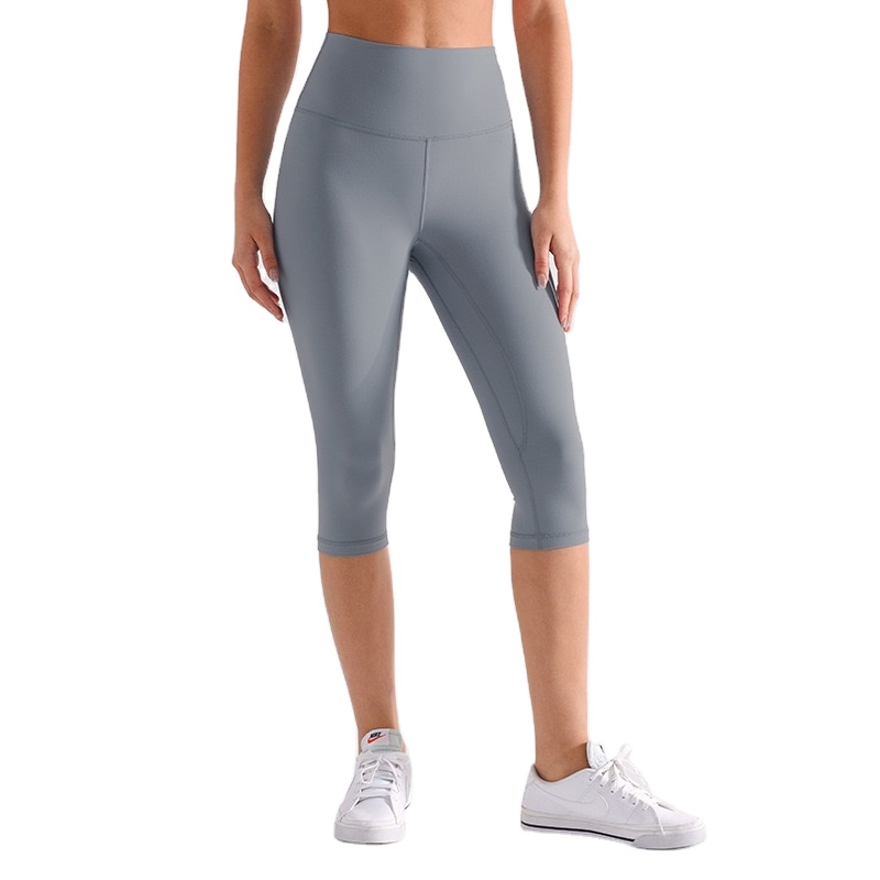 Women's Customizable High-Waisted Yoga Pants Drawstring Design Four-Way Stretch Spandex/Nylon Lightweight Breathable Plus Size
