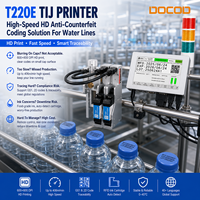 Impresora TIJ de Alta Velocidad DOCOD OEM/ODM T220E-1, Máquina de Codificación de Inyección de Tinta Térmica para Impresión de Códigos de Barras, Códigos QR, Fecha y Número de Lote