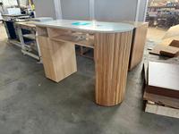 Meubles de salon de manucure modernes, populaires, durables et écologiques, table pour technicien en ongles avec collecteur de poussière