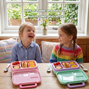 Lonchera Bento Personalizada <span class=keywords><strong>con</strong></span> Logotipo <span class=keywords><strong>de</strong></span> 1200 ml para Niños, Contenedor <span class=keywords><strong>de</strong></span> Alimentos <span class=keywords><strong>con</strong></span> Asa, Lonchera Escolar <span class=keywords><strong>de</strong></span> Plástico Libre <span class=keywords><strong>de</strong></span> BPA - Product Image 6