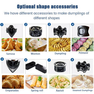 Automatische <span class=keywords><strong>wonton</strong></span>-, momo- en dumplingmachine met aangepaste logo's voor bedrijven - Product Image 5
