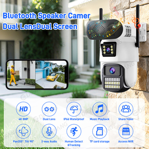 2 trong 1 PTZ không dây IP <span class=keywords><strong>Camera</strong></span> An Ninh loa cho Bluetooth hỗ trợ hình người phát hiện âm thanh thông minh ánh sáng báo động đám mây - Product Image 2