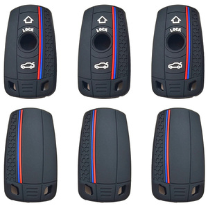 Funda de Silicona para <span class=keywords><strong>Llave</strong></span> Inteligente de Coche, Estilo Deportivo para <span class=keywords><strong>BMW</strong></span> <span class=keywords><strong>Serie</strong></span> <span class=keywords><strong>1</strong></span> 3 5 6 E90 E91 E92 E60 E70 E71 E72 E82 E87 E88 E89 - Product Image 4