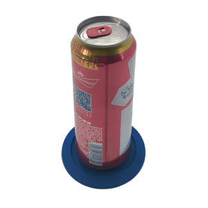 Branded Silicone PVC Drink Coaster Rubber Round Cup Mat Non Slip Heat Resistant <b>Table</b> <b>Protector</b> Pad for Promotional Gifts - Product Image 4