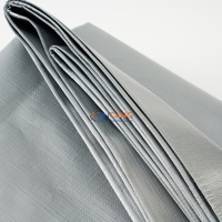 Rouleau de bâche PE Premium Noir Argent 300 g/m² – Matériau de bâche extra résistant pour usage extérieur longue durée