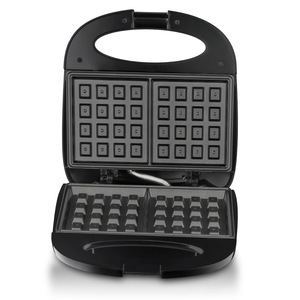 Máquina de Desayuno Doméstica de Doble Cara con Calefacción, Pequeña Wafflera Negra Multifuncional <span class=keywords><strong>para</strong></span> Pasteles Ligeros - Product Image 5