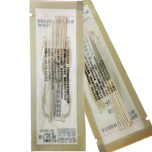 Aghi per agopuntura con manico in argento indolore ago per agopuntura Sterile monouso con ago a secco per tubo 100 pezzi per scatola - Product Image 2