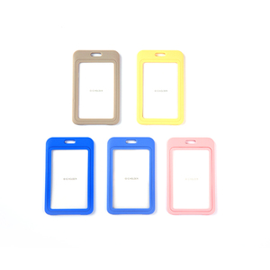 QORI Hai Mặt Huy Hiệu Trong Suốt Chủ Thẻ Rõ Ràng Nhựa Chủ Thẻ Kinh Doanh - Product Image 2