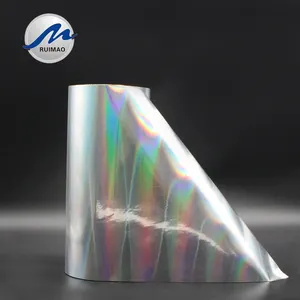 Holographic Cold Lamination Films Rainbow PET Plastic Thermal Hologram Laser Color Film Roll For Stand Up Pouch Printing