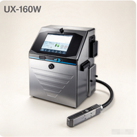 Imprimante jet d'encre industrielle CIJ UX-160W, encre à colorant, couleur unique, contrôle Android, 21-30 ppm, codage d'étiquettes pour codes-barres et dates d'emballage