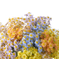CallaFloral Buket Bunga Chamomile Buatan, Kain Tenun Pan, Campuran Sutra, Warna-Warni, Rangkaian Bunga Genggam, Pernikahan, Luar Ruangan