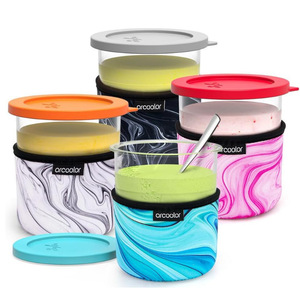 En stock Tasse à café isolée minimaliste de 16 oz en tissu anti-froid avec manchon avec design <span class=keywords><strong>Ninja</strong></span> pour la crème glacée - Product Image 4