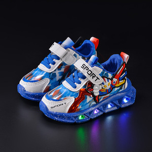 2025 Neue Kinder sportschuhe Mesh Breath able LED Light Schuhe Jungen Leuchtende Schuhe - Product Image 4