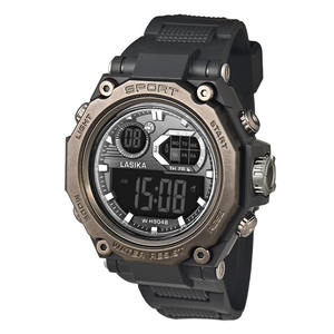 <span class=keywords><strong>Lasika</strong></span> นาฬิกาสปอร์ตดิจิทัลแฟชั่นลำลองสำหรับผู้ชาย, นาฬิกาอิเล็กทรอนิกส์กันน้ำสายเรซินรูปไข่เคสปลุก - Product Image 6
