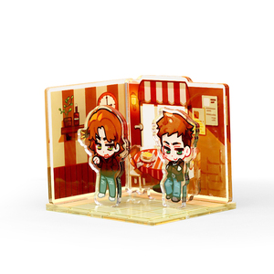 ของตกแต่งรูปคนการ์ตูนแบบปรับแต่งได้ หลายฉากประกอบ ตัวละคร DIY งานฝีมืออะคริลิกพลาสติก สำหรับตกแต่งโต๊ะหรือตั้งโชว์ - Product Image 3