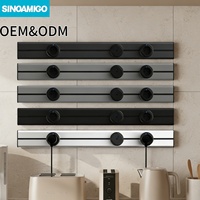 SINOAMIGO CE ROHS UKCA Riel de Alimentación de 50cm para Montaje en Pared con Tomacorrientes Desmontables