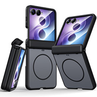 Coque de téléphone rigide anti-chute à charnière magnétique effet mat couleur unie pour Samsung Galaxy Z Flip 8 7 Z Fold 8 Ultra 7