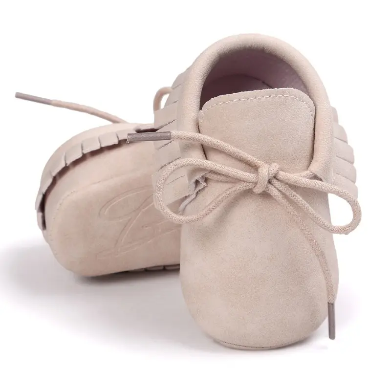 حذاء كاجوال للأولاد والبنات من الجلد الصناعي برباط نقي بنعل ناعم من أكسفورد حذاء مشي للرضع مضاد للانزلاق