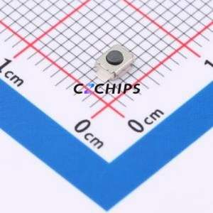 B4A151110 Tactile Switch SMD,3x2.5mm Switch Single Pole Single Throw Round Button 1.6N Vertical Mount - Product Image 1