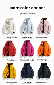 <span class=keywords><strong>Veste</strong></span> coupe-vent imperméable pour homme et femme avec col montant, logo personnalisé OEM ODM disponible pour l'hiver et les activités de plein air - Product Image 2